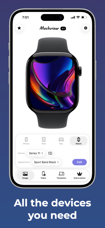 Mockview iOS screenshot 2